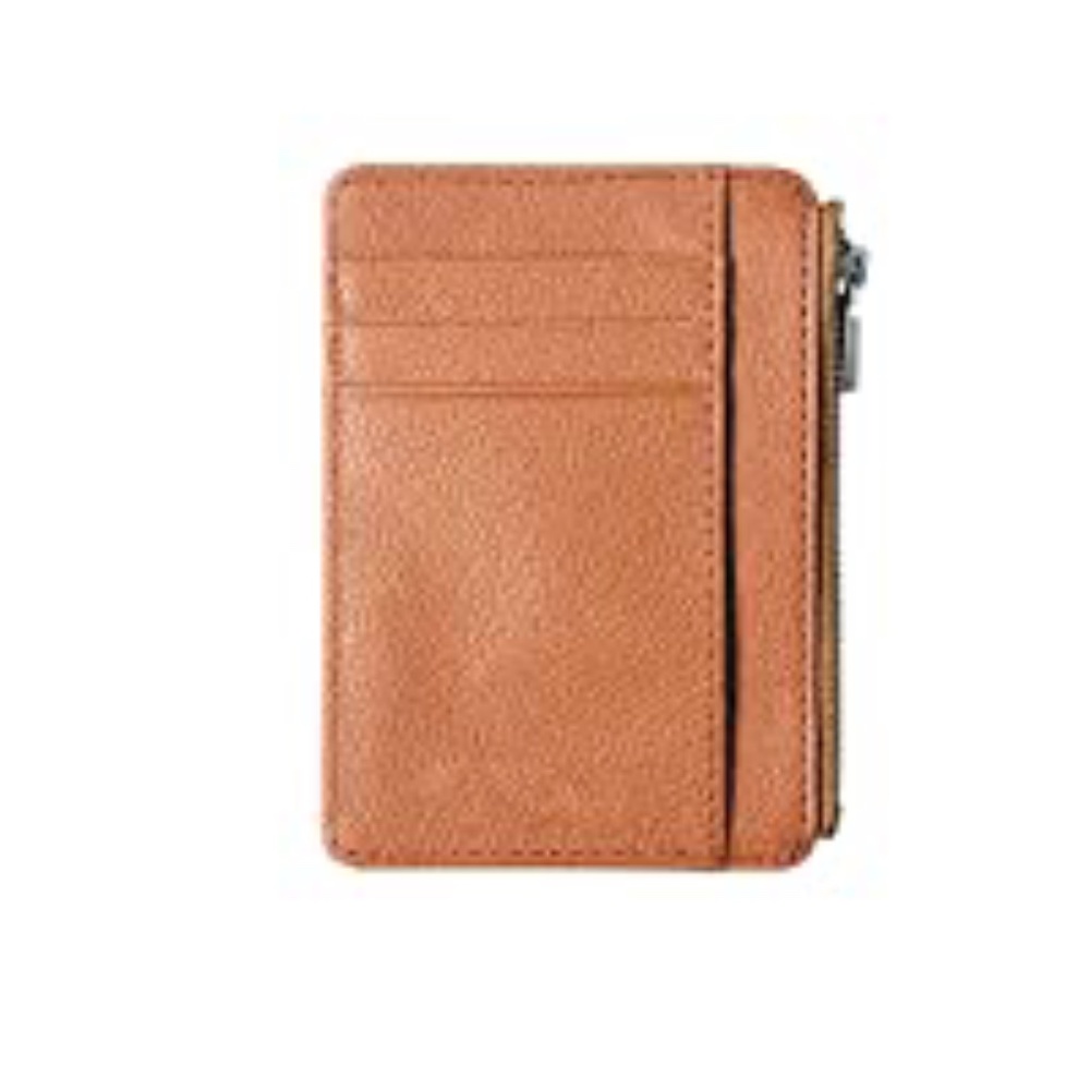 NEW Minimalist Thin Lightweight Card Case Wallet Brown